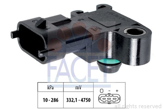 Air Pressure Sensor, height adaptation Made in Italy - OE Equivalent 103234