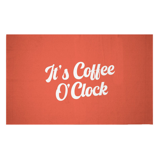 Decorsome It's Coffee O'Clock Woven Rug - Small