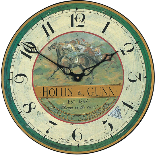 36cm Country Races Wall Clock