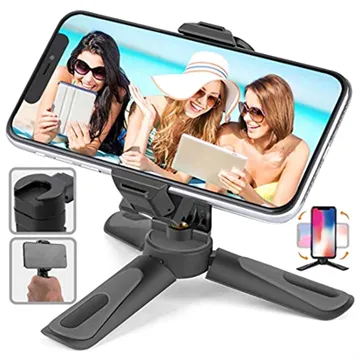 Universal Mini Tripod Stand for Smartphones - Black