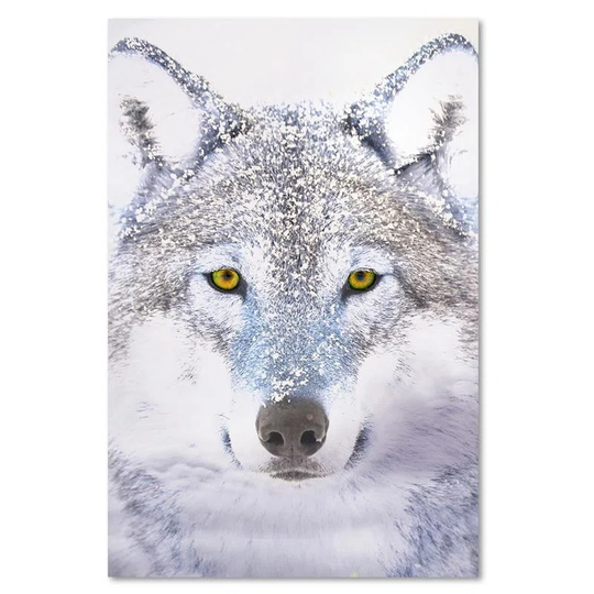 Canvas Print Wolf Grey Nature Animals
