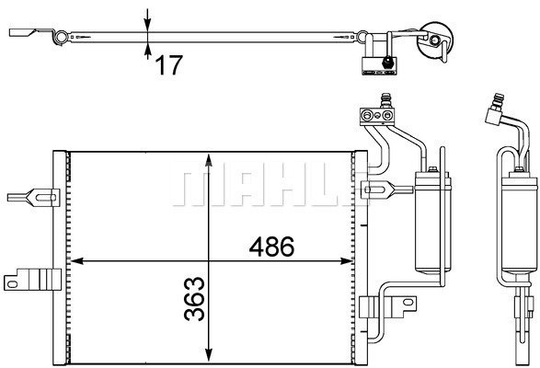Condenser Air Conditioning 8FC351302-481 by BEHR