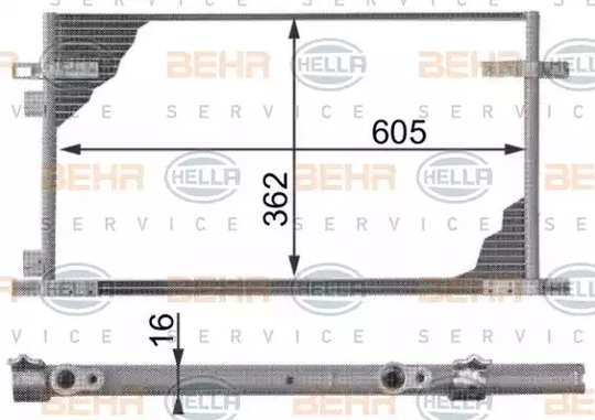 Condenser Air Conditioning 8FC351300-014 by BEHR