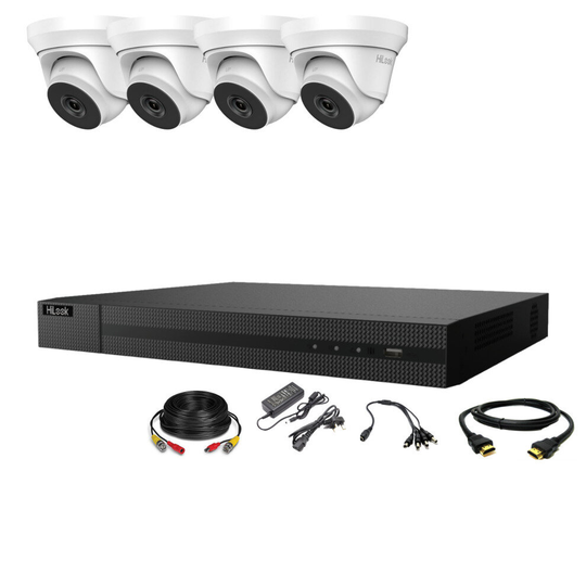 (1TB HDD, 2X Cameras) HIKVISION CCTV 4CH 5MP DVR OUTDOOR IP66 40M IP66