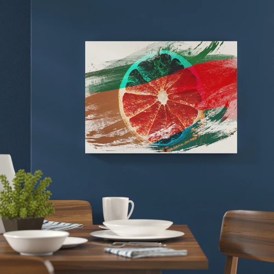 'Sliced Orange' Graphic Art Print Poster