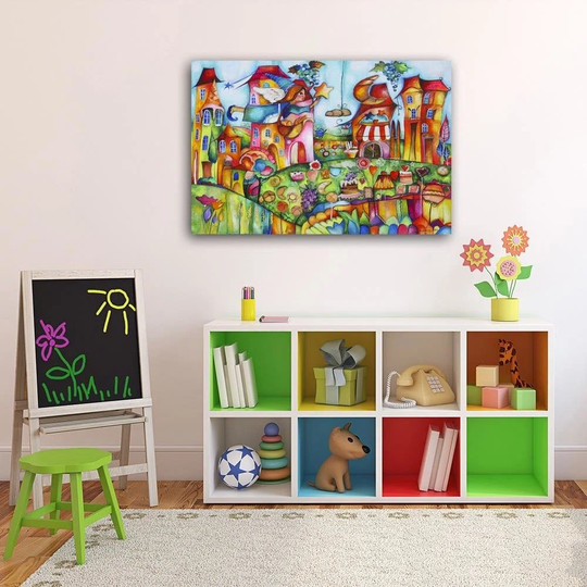 Canvas Print Colourful City