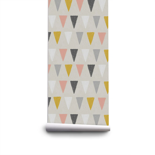 Gilbert Triangle Geometric Vintage Scandinavian Wallpaper