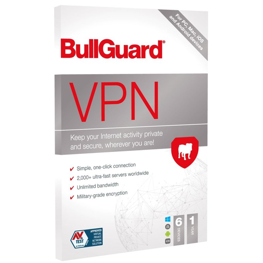 BullGuard VPN 2021 - 1 Year - 6 Device