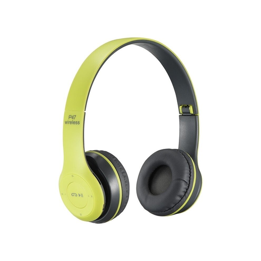 (Green) Wireless Bluetooth P47 Headphone Headset Kids Gift