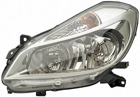 Headlight Halogen 1EE354536-011 by Hella Left