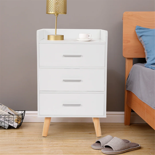Chattanooga 3 Drawer Bedside Table