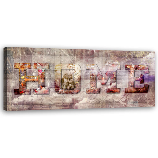Canvas Print, Beige Quotes 16943