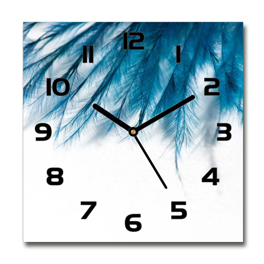 Feathers Silent Wall Clock