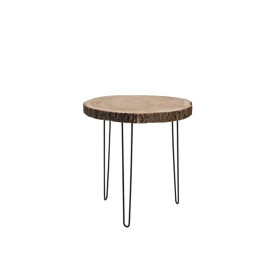 Sidetable Paulow/Met Nat L (57X53x58cm)
