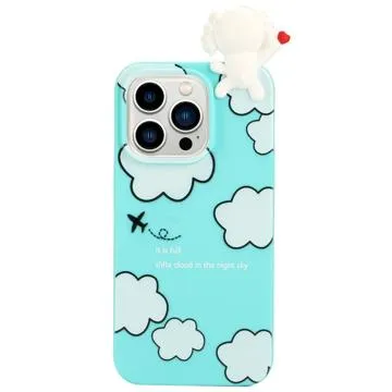 3D Figure Series iPhone 14 Pro TPU Case - Cloud / Dog