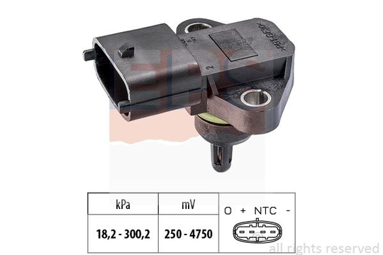 Air Pressure Sensor, height adaptation Made in Italy - OE Equivalent 1.993.344 EPS Facet 1993344