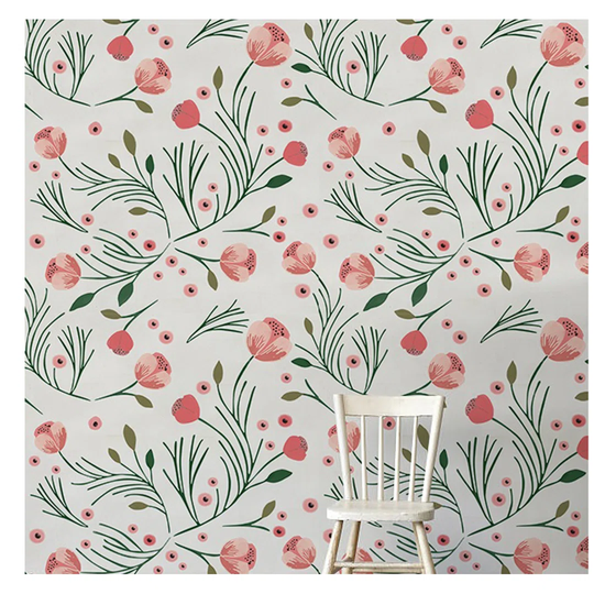 Brizendine Vintage Peony Floral Wallpaper