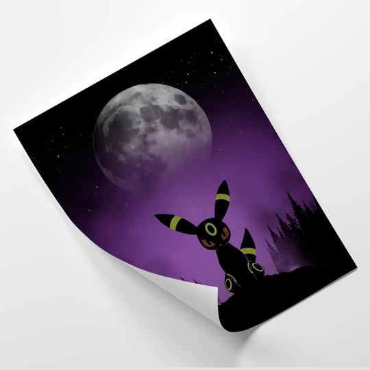 Poster, Fairy Tale Animal On A Purple Background