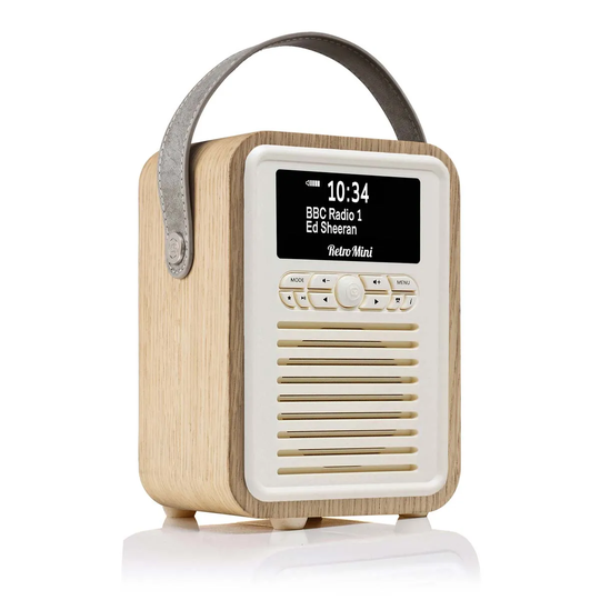 VQ Retro Mini DAB/DAB+ Digital & FM Radio with Bluetooth - Oak