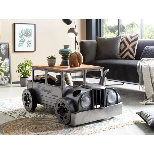 Kerby Wheel Coffee Table with Storage