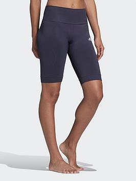 Adidas Aeroknit Seamless Short Tights - Blue