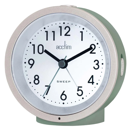 Acctim CK6075 Caleb Smartlite Sweep Alarm Clock Moss
