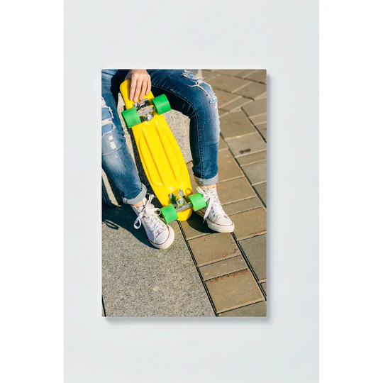 Skateboard Motif Magnetic Wall Mounted Cork Board