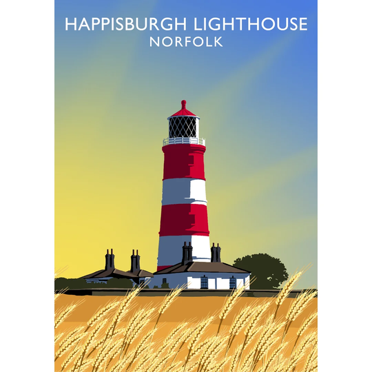 Happisburgh Lighthouse by Richard O'Neil - Graphic Art Print on Paper