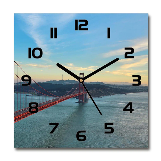 Hege San Francisco Bridge Silent Wall Clock