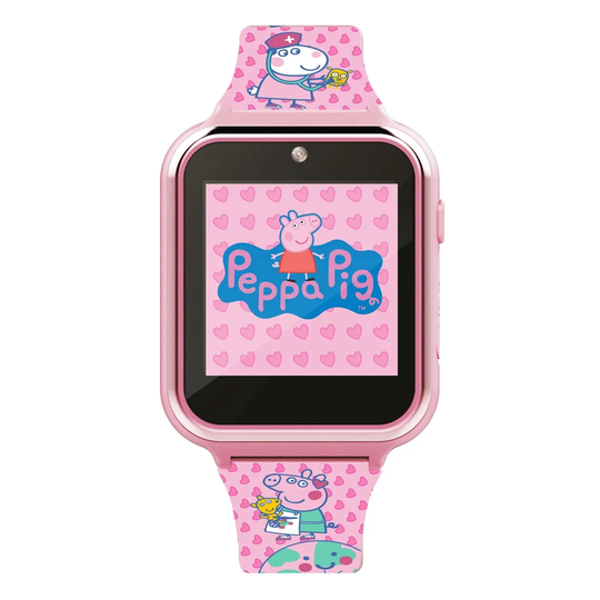 Disney Peppa Pig kids interactive watch with printed soft silicone strap.
