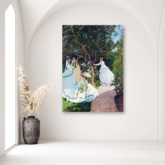 Canvas Print REPRODUCTION Women In The Garden.Monet