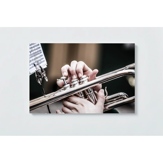 Trumpet Motif Magnetic Wall Mounted Cork Board