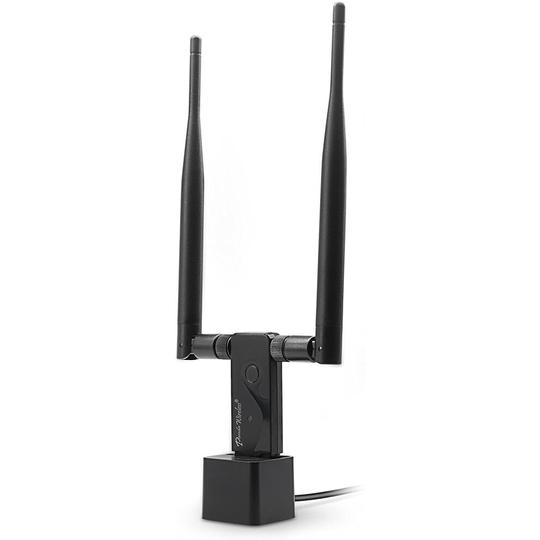 Panda Wireless PAU09 N600 Dual Band (2.4GHz and 5GHz) Wireless N USB Adapter W/Dual 5dBi Antennas - Windows XP/Vista/7/8/8.1/10, Mint, Ubunt