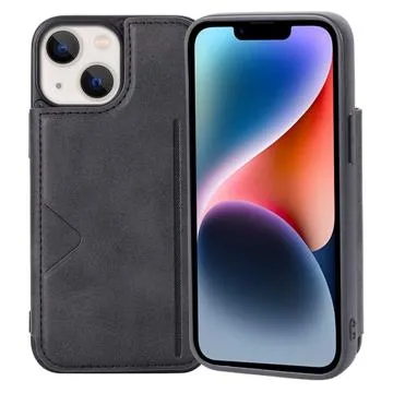 Hanman Mika iPhone 14 Plus Case with Wallet - Black