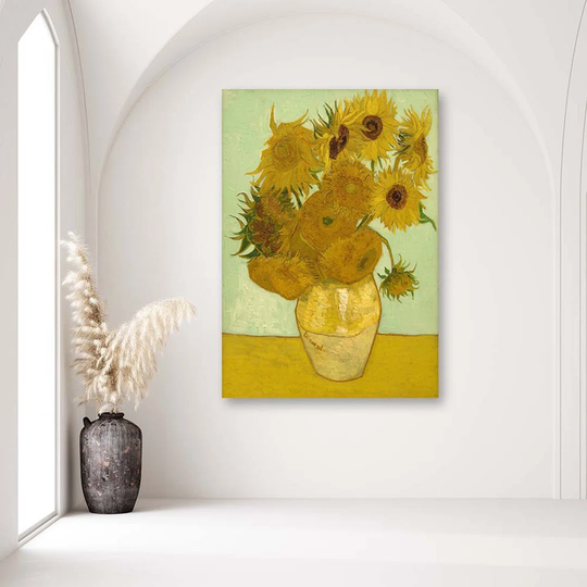 Canvas Print REPRODUCTION Sunflowers - V. Van Gogh