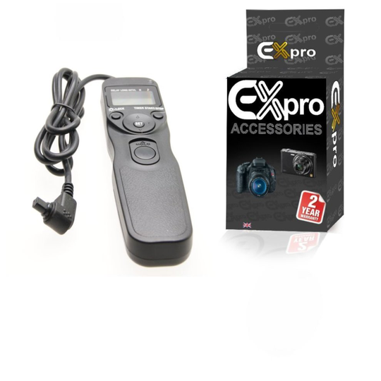 Ex-Pro® RS-80N3 Timer Remote Shutter Release LCD For Canon EOS D30 D40