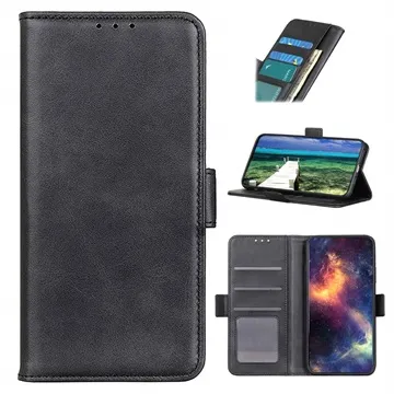 Honor Magic4 Wallet Case with Magnetic Closure - Black