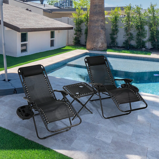 Amyris Sun Lounger Set with Table