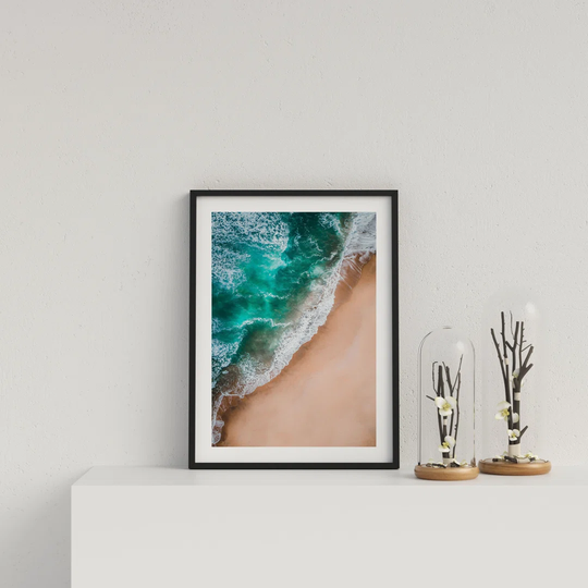 Aerial Waves On Beach