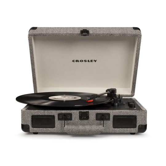 Crosley Cruiser Deluxe Portable Herringbone Turntable