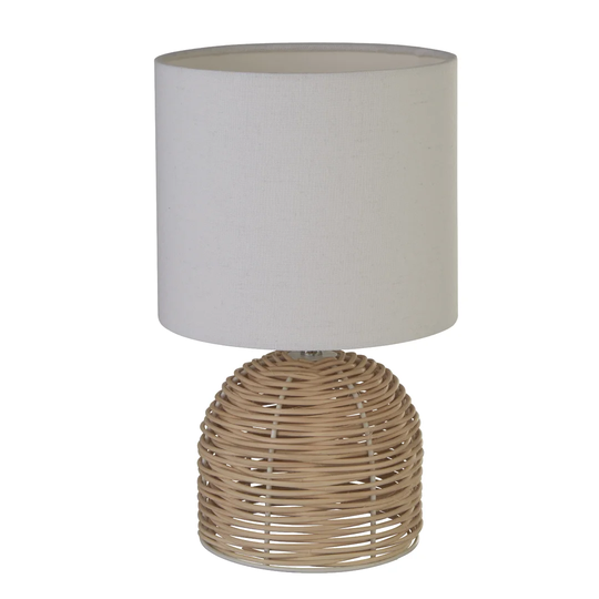 Hanstrom 26Cm White/Brown Table Lamp