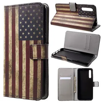 Style Series Huawei P20 Pro Wallet Case - Vintage American Flag