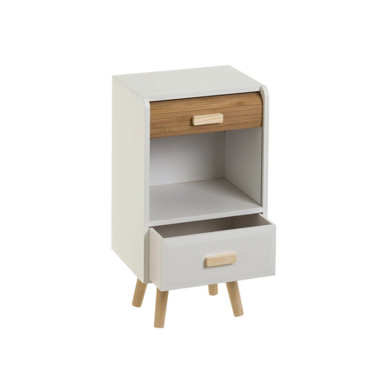 1-Drawer And 1-Door Bedside Table