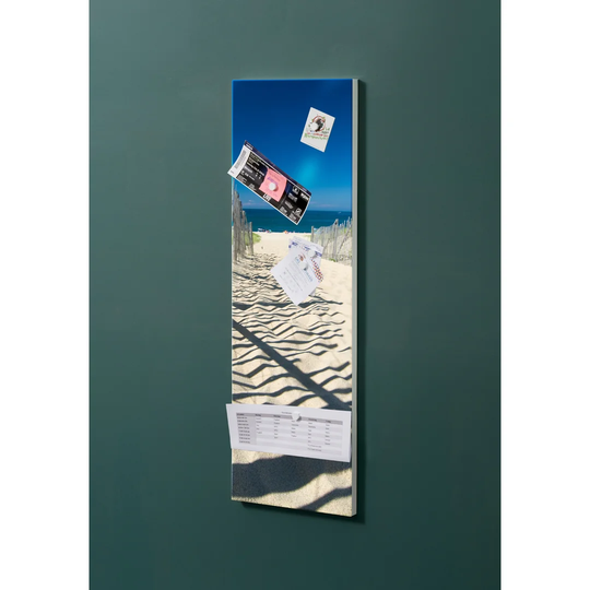 Backlight Motif Picture Beach Magnetic Wall Mounted Cork Board