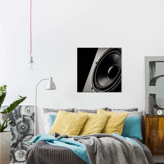 'Speaker Close-Up' Photographic Print on Canvas