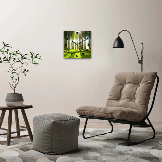 Jiair Forest in the Sun Silent Wall Clock