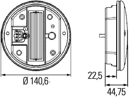 Combination Tail Light 2SD 344 100-001 Hella 2SD 344 100001