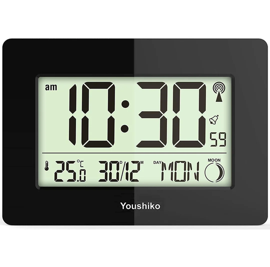 Youshiko Radio Controlled Wall Clock (Official UK Version)