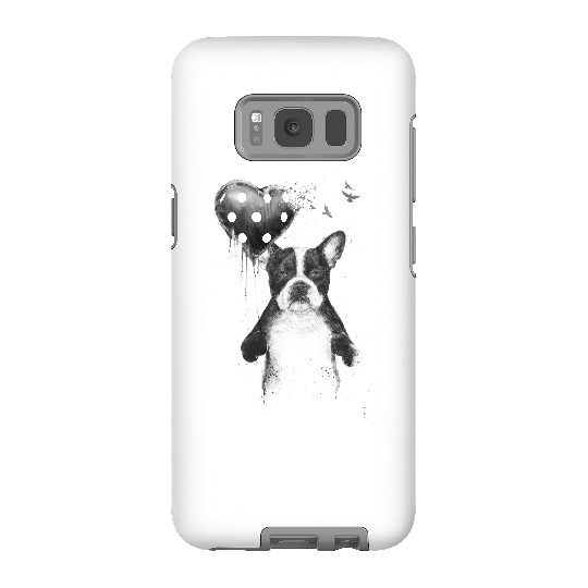 Balazs Solti Bulldog And Balloon Phone Case for iPhone and Android - Samsung S8 - Tough Case - Gloss