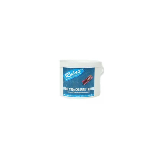 Relax 5Kg Large 200g Swimming Pool Chlorine Tablets Size: Pack Of 4 Large Blue/Green DiscountLeisur2945